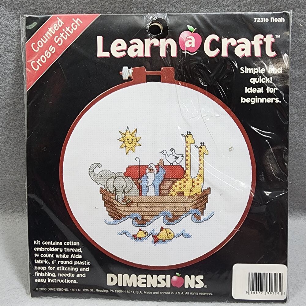Noah 72316 Ark Counted Cross Stitch Kit Simple And Quick Ideal For Beginners NEW